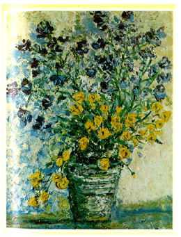 Flowers, painting by Zara Doloukhanova