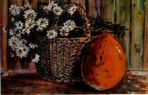 Camomiles, painting by Zara Doloukhanova